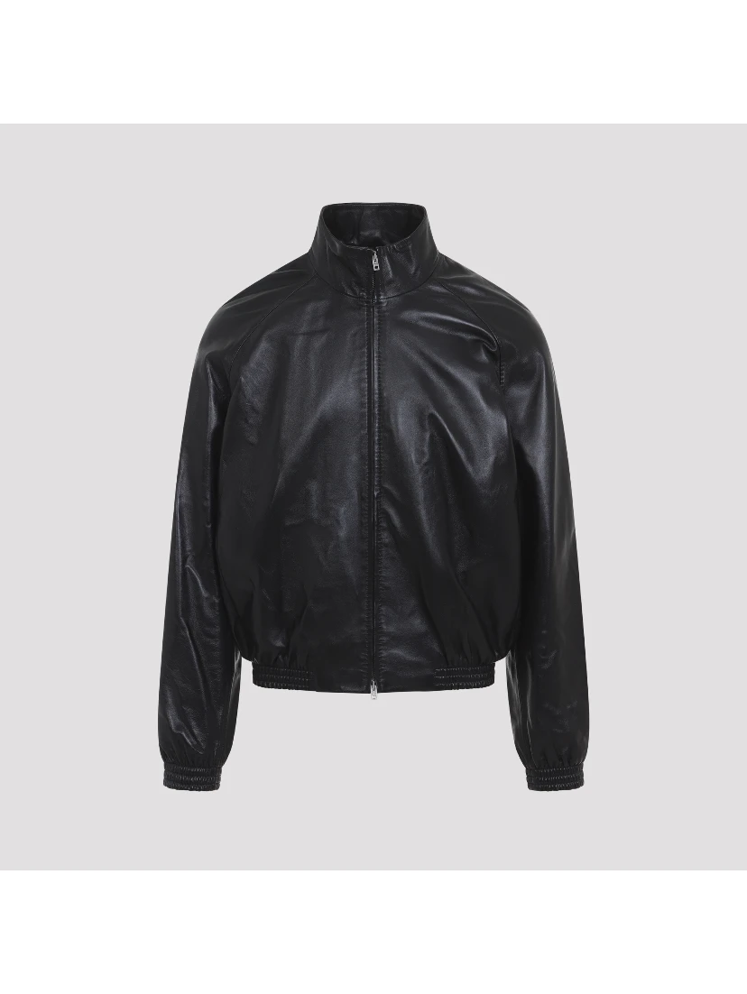 Acne Studios Leather Bomber Jacket