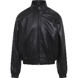 Acne Studios Leather Bomber Jacket