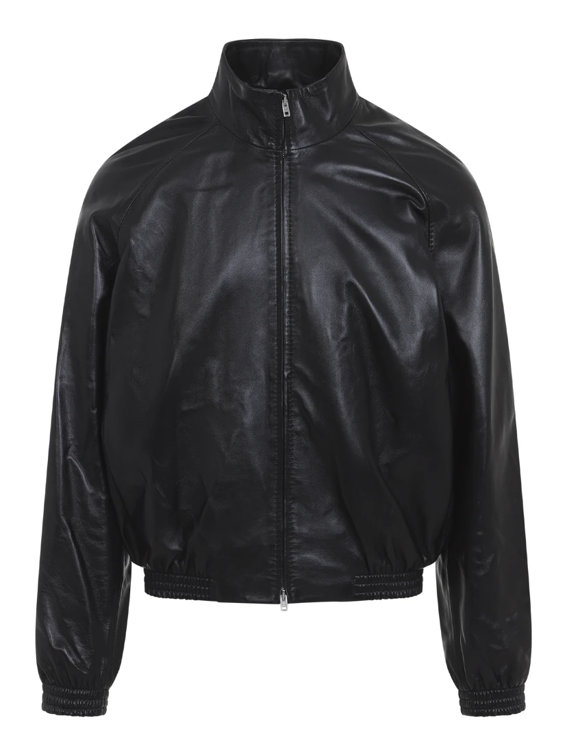 Acne Studios Leather Bomber Jacket