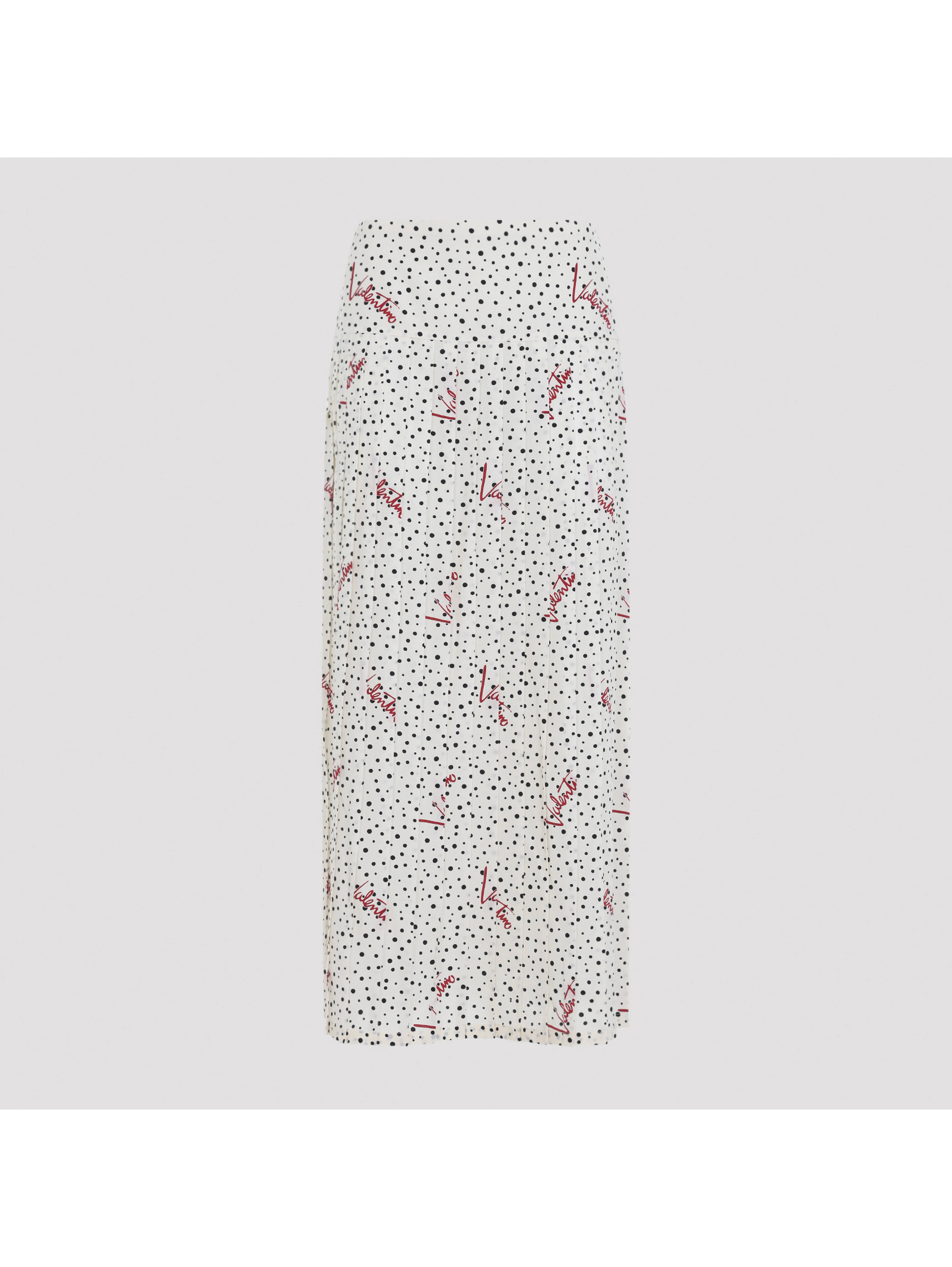 Valentino Plisse Bollicine Midi Skirt