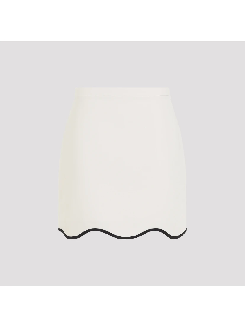 Valentino Crepe Couture Mini Skirt