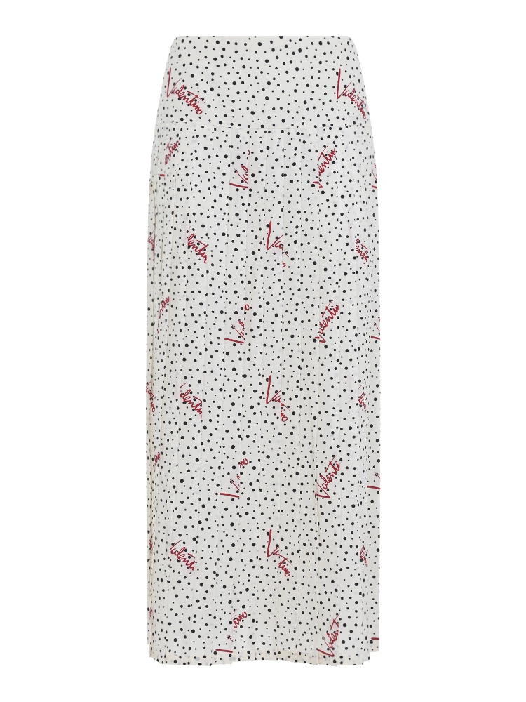 Valentino Plisse Bollicine Midi Skirt alternative