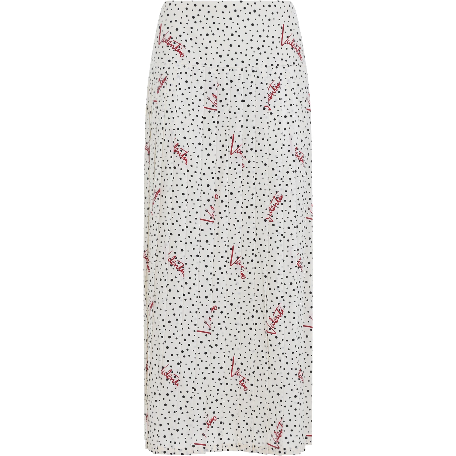Valentino Plisse Bollicine Midi Skirt