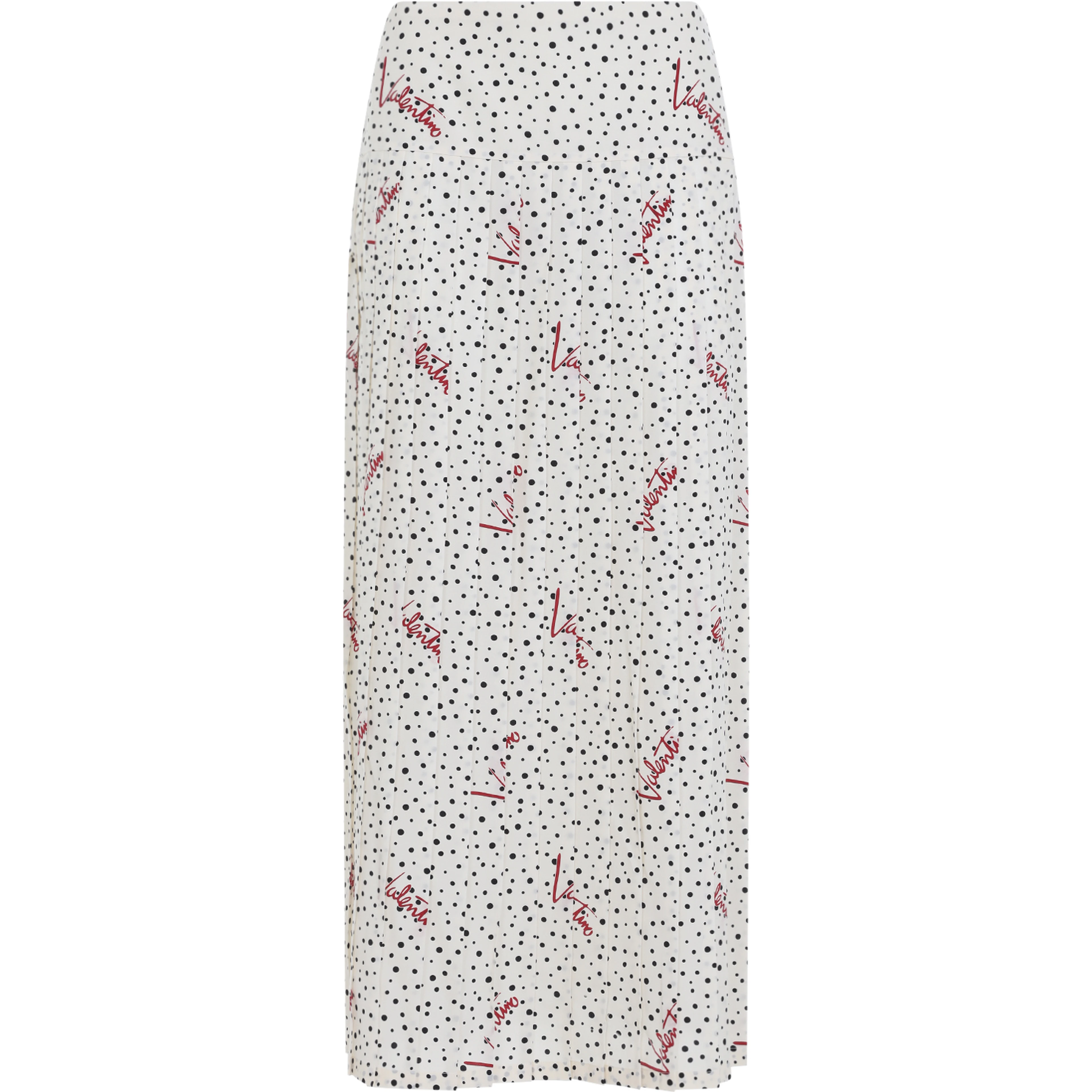 Valentino Plisse Bollicine Midi Skirt
