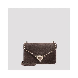 Valentino Garavani Rockstud Suede Small Shoulder Bag