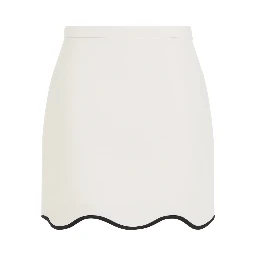 Valentino Crepe Couture Mini Skirt