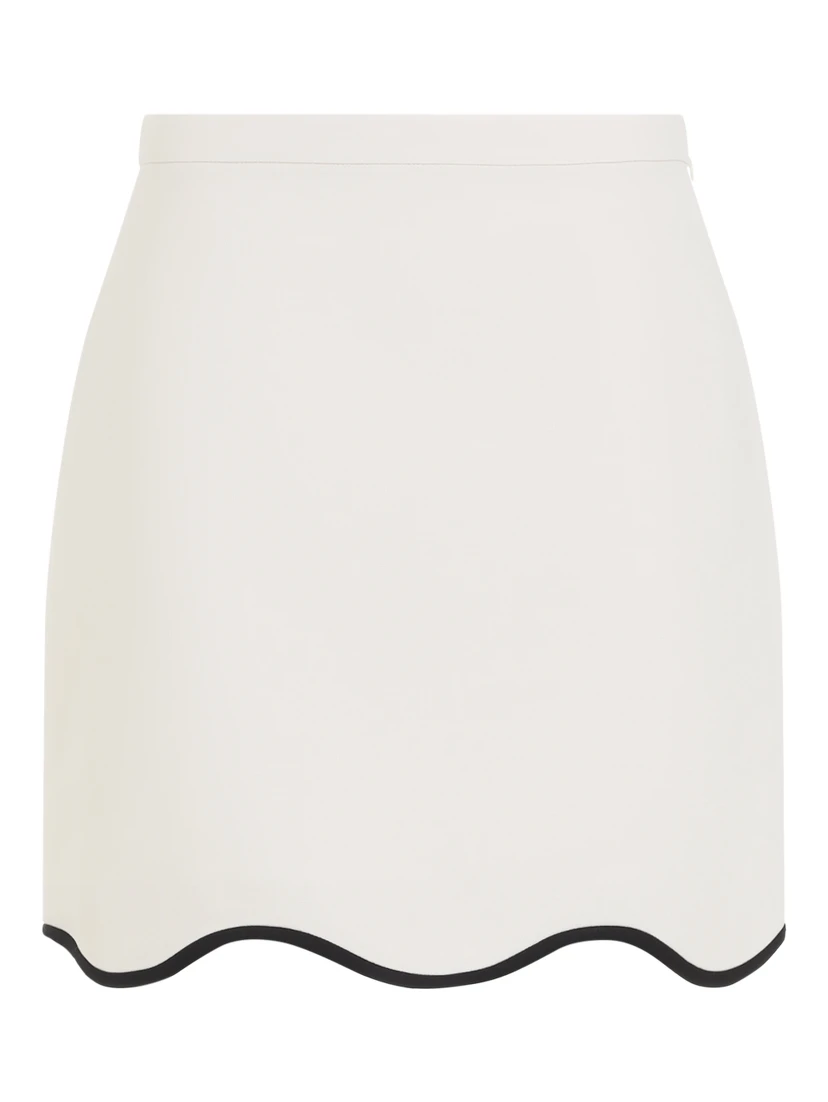 Valentino Crepe Couture Mini Skirt