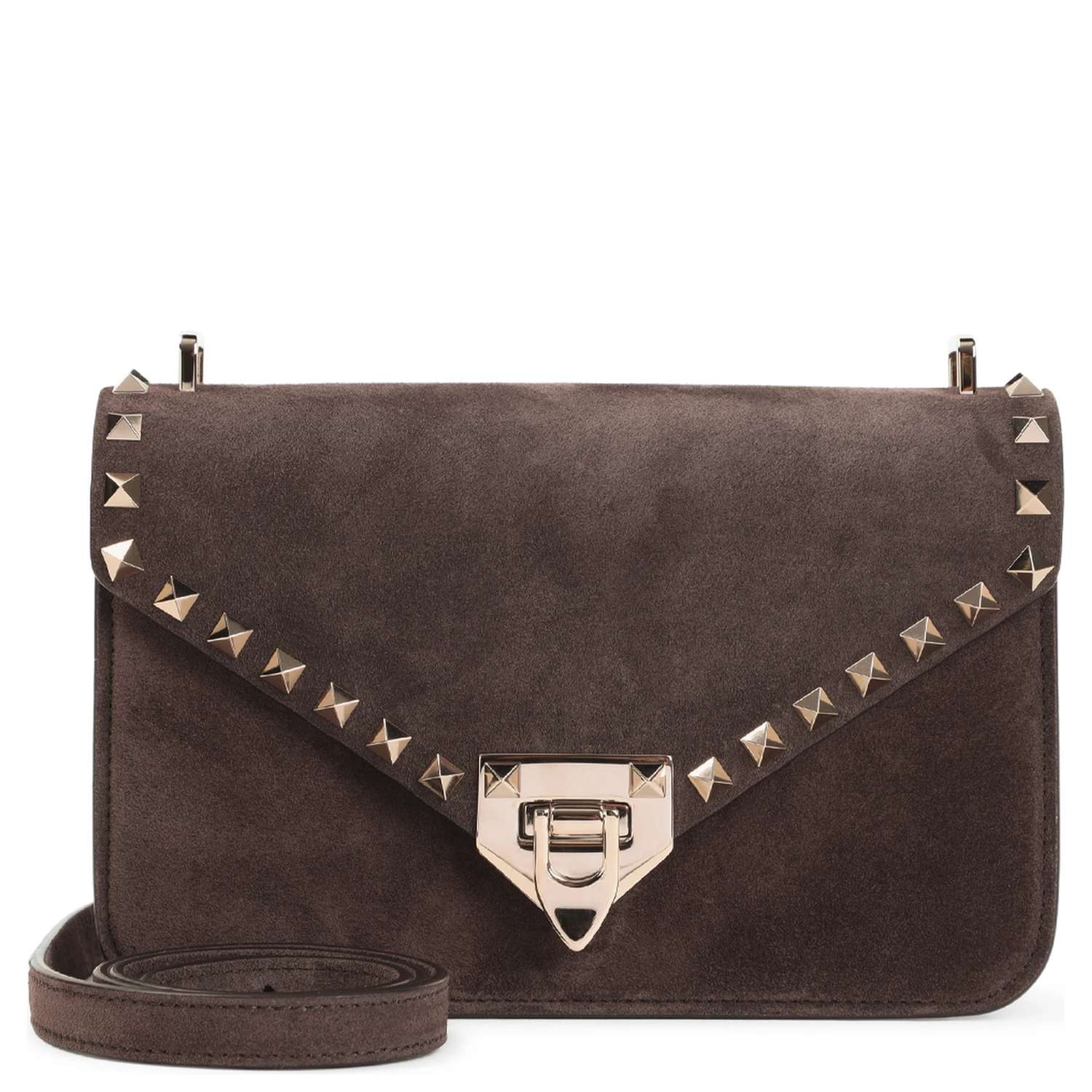Valentino Garavani Rockstud Suede Small Shoulder Bag