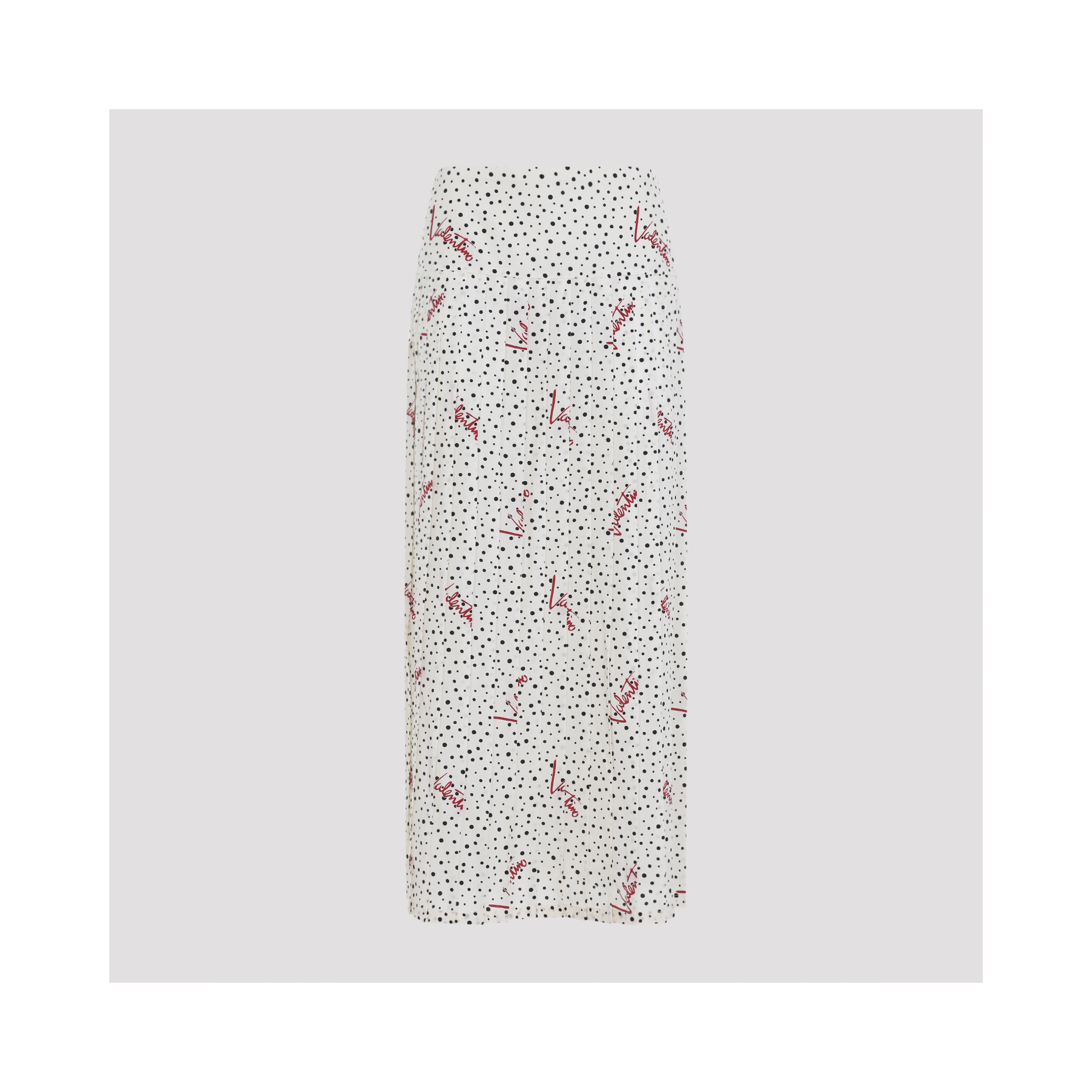 Valentino Plisse Bollicine Midi Skirt