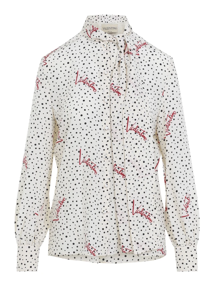 Valentino Bollicine Crepe Shirt alternative