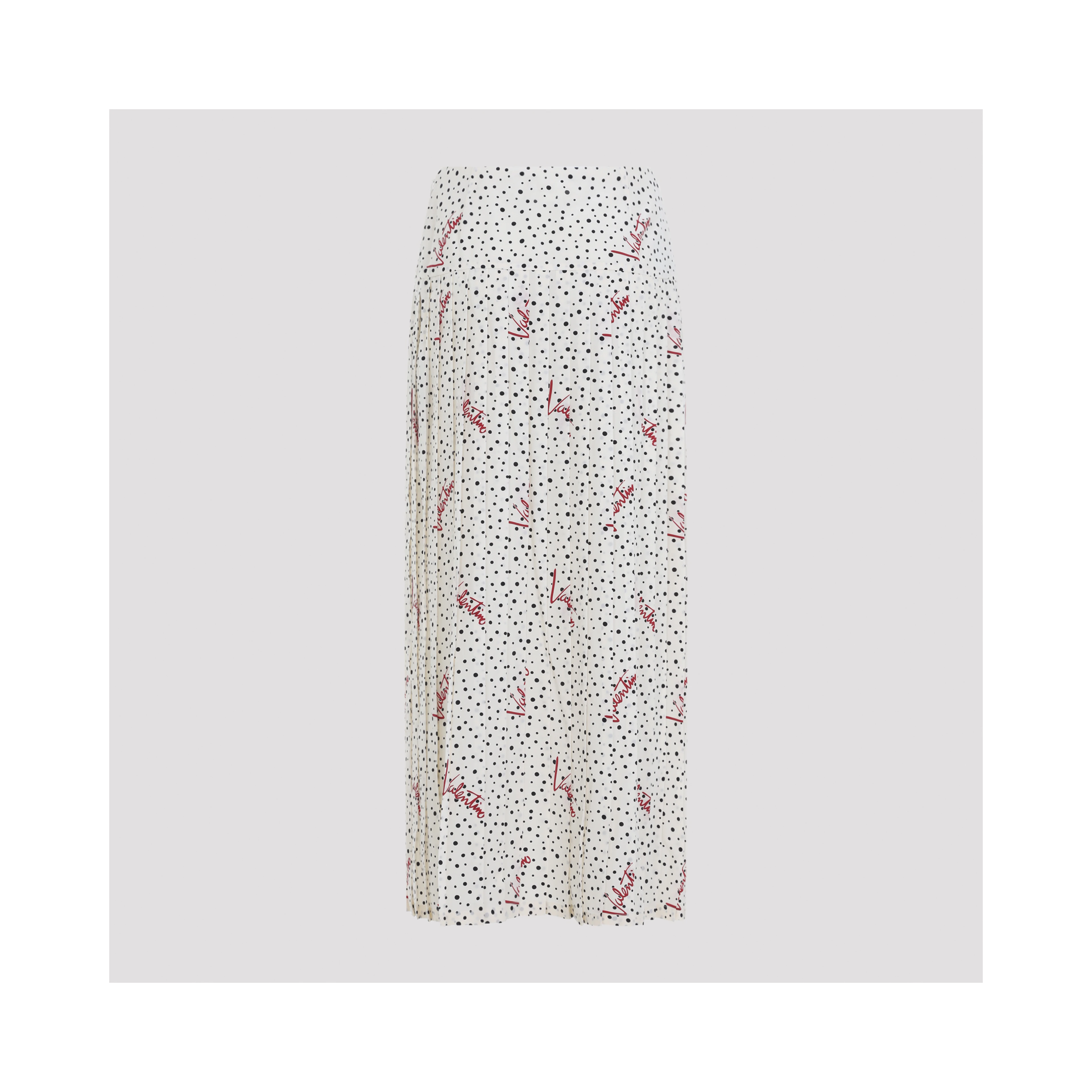 Valentino Plisse Bollicine Midi Skirt