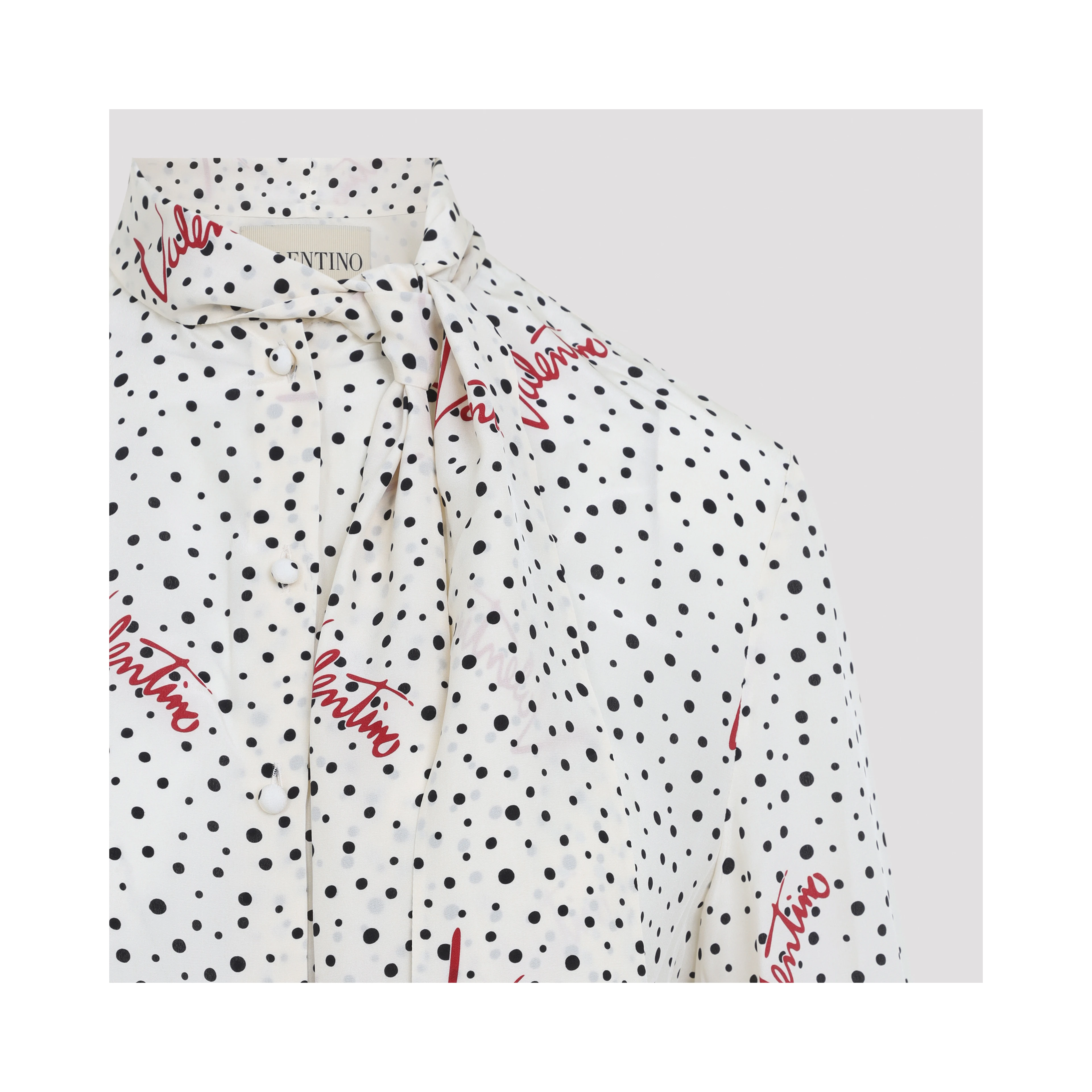 Valentino Bollicine Crepe Shirt