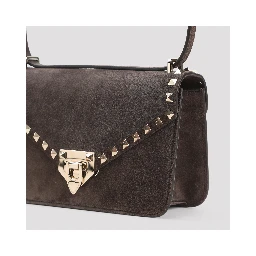 Valentino Garavani Rockstud Suede Small Shoulder Bag
