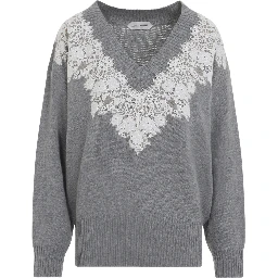 Alberta Ferretti V Neck Sweater