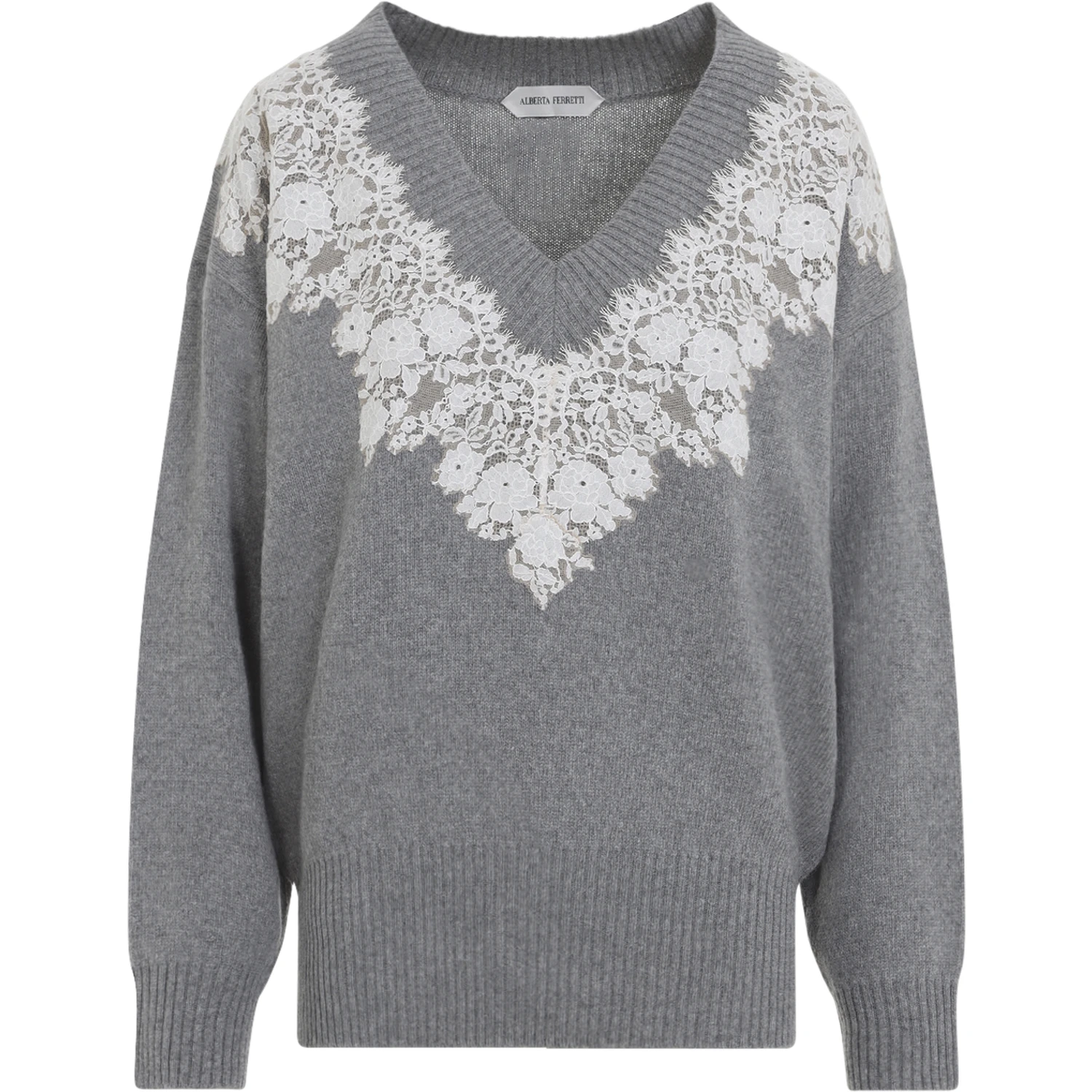 Alberta Ferretti V Neck Sweater