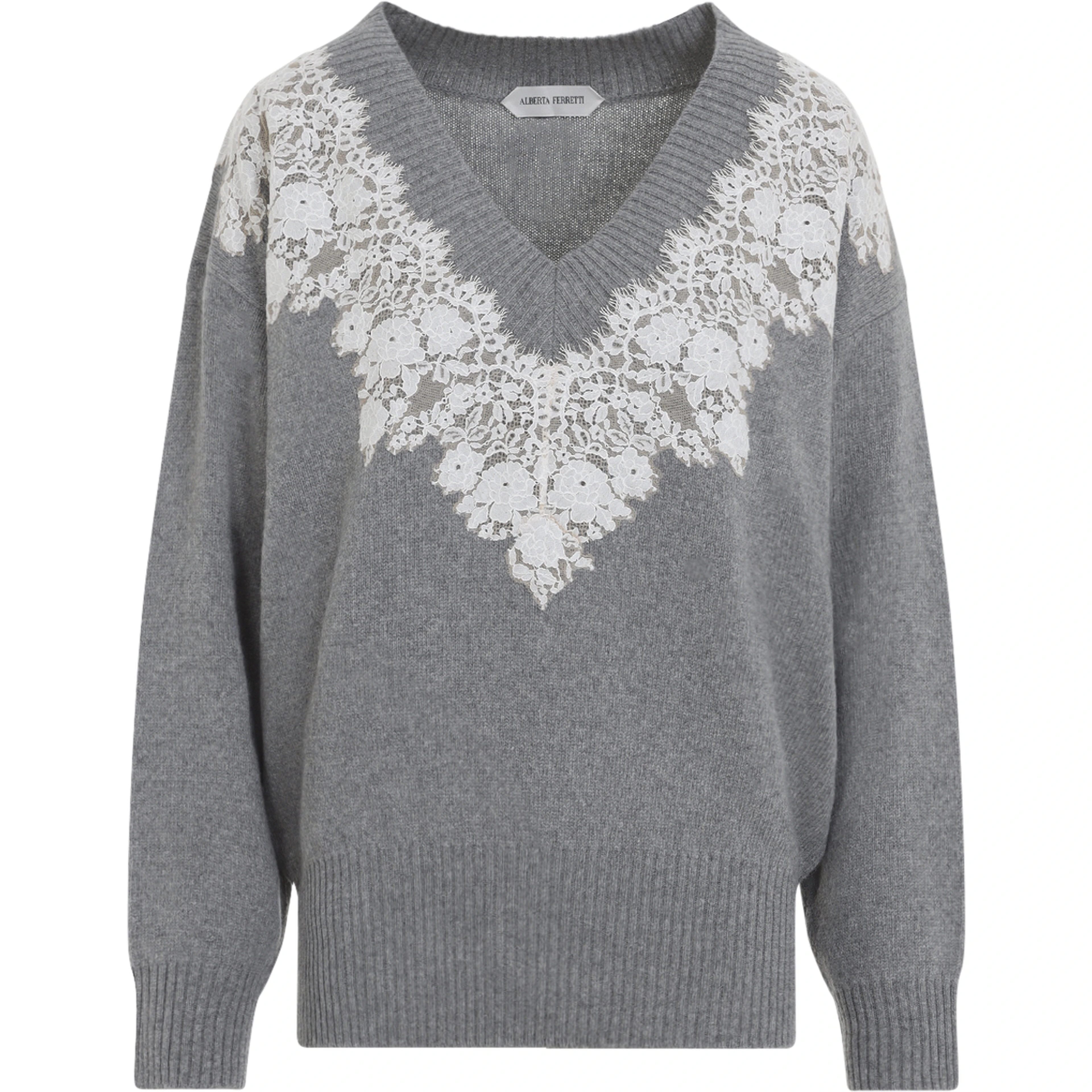 Alberta Ferretti V Neck Sweater