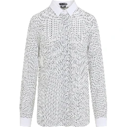 Tom Ford Multi Argyle Printed Silk Shirt