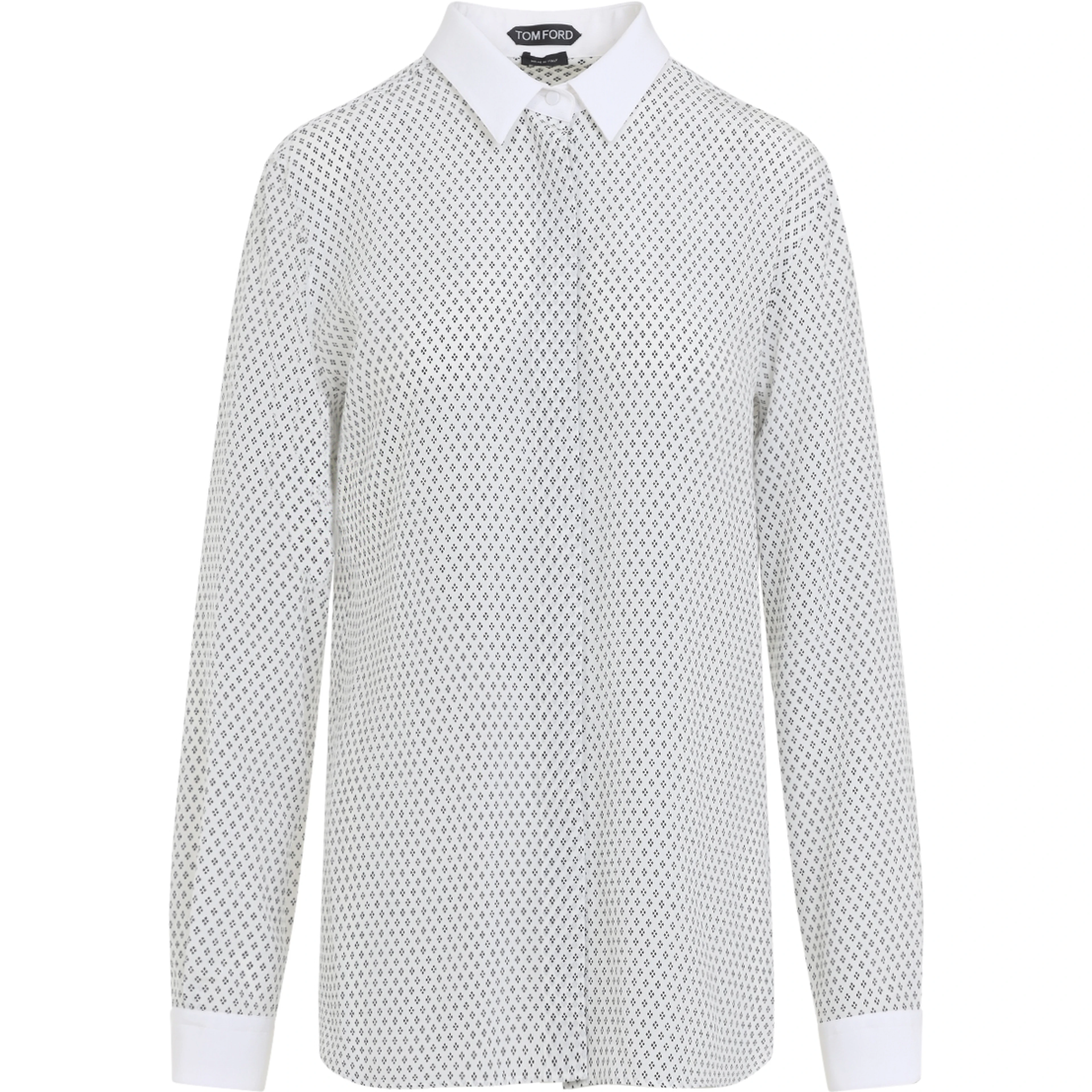 Tom Ford Multi Argyle Printed Silk Shirt