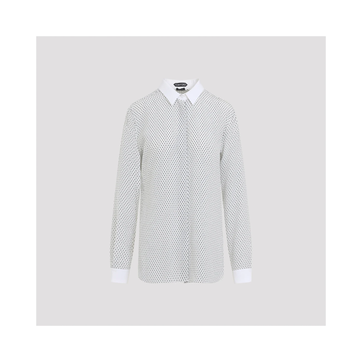 Tom Ford Multi Argyle Printed Silk Shirt