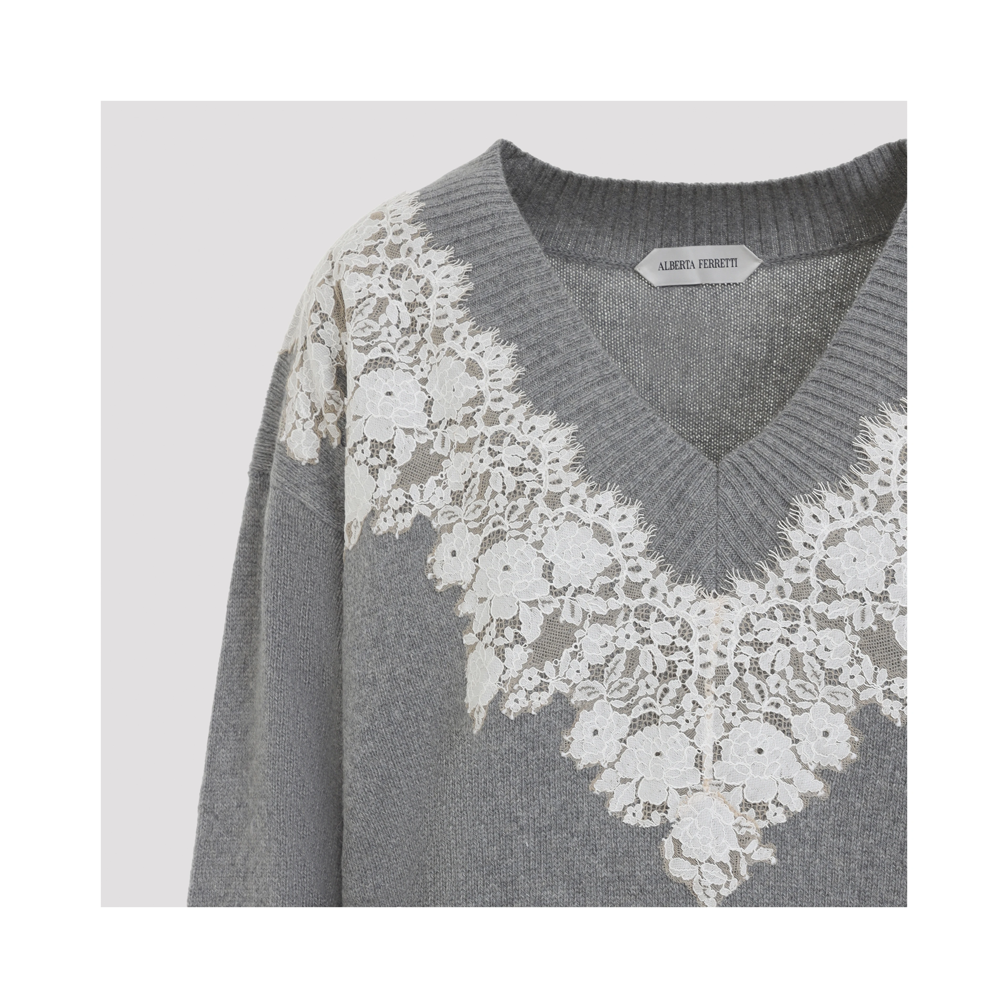 Alberta Ferretti V Neck Sweater