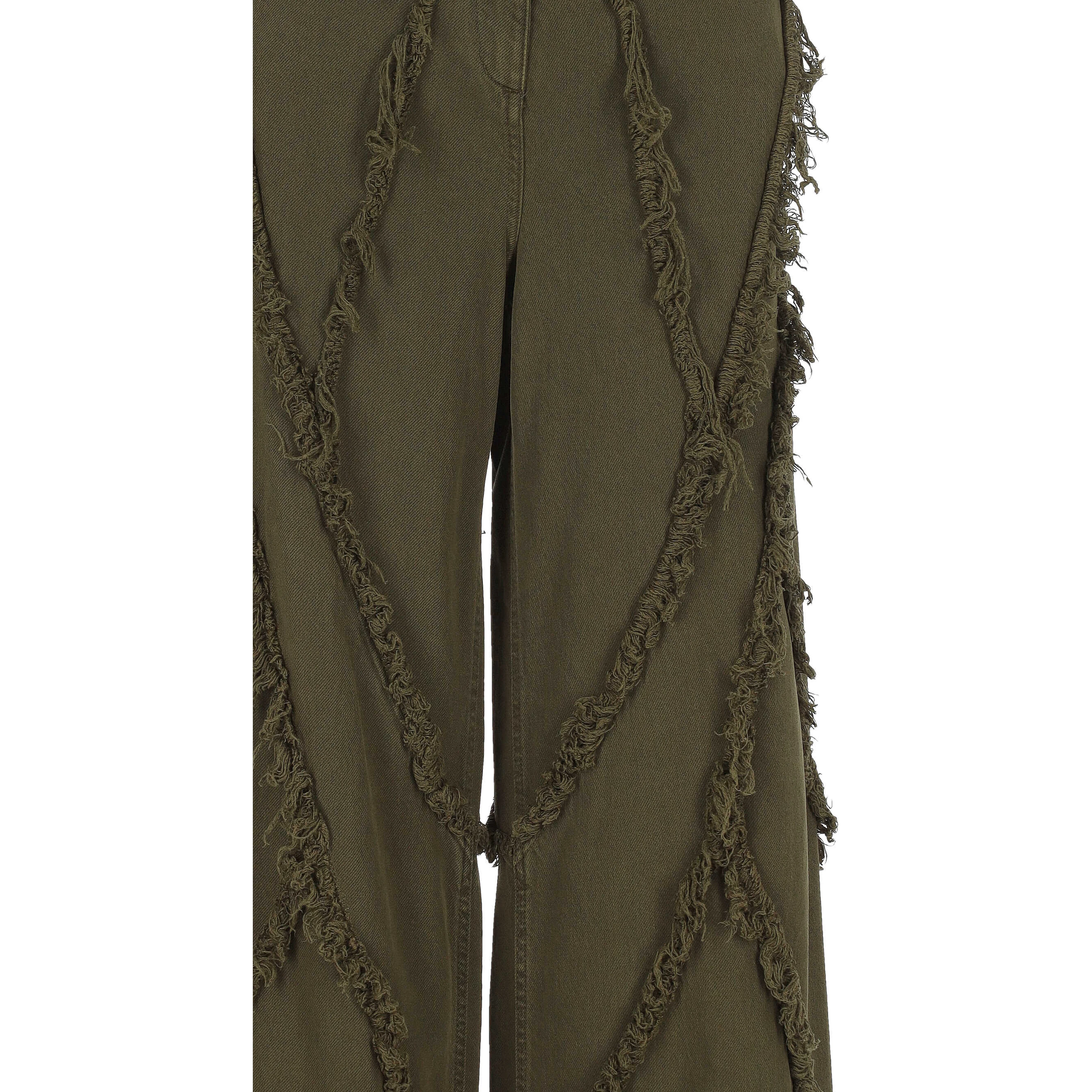 Blumarine Trousers Bronze green