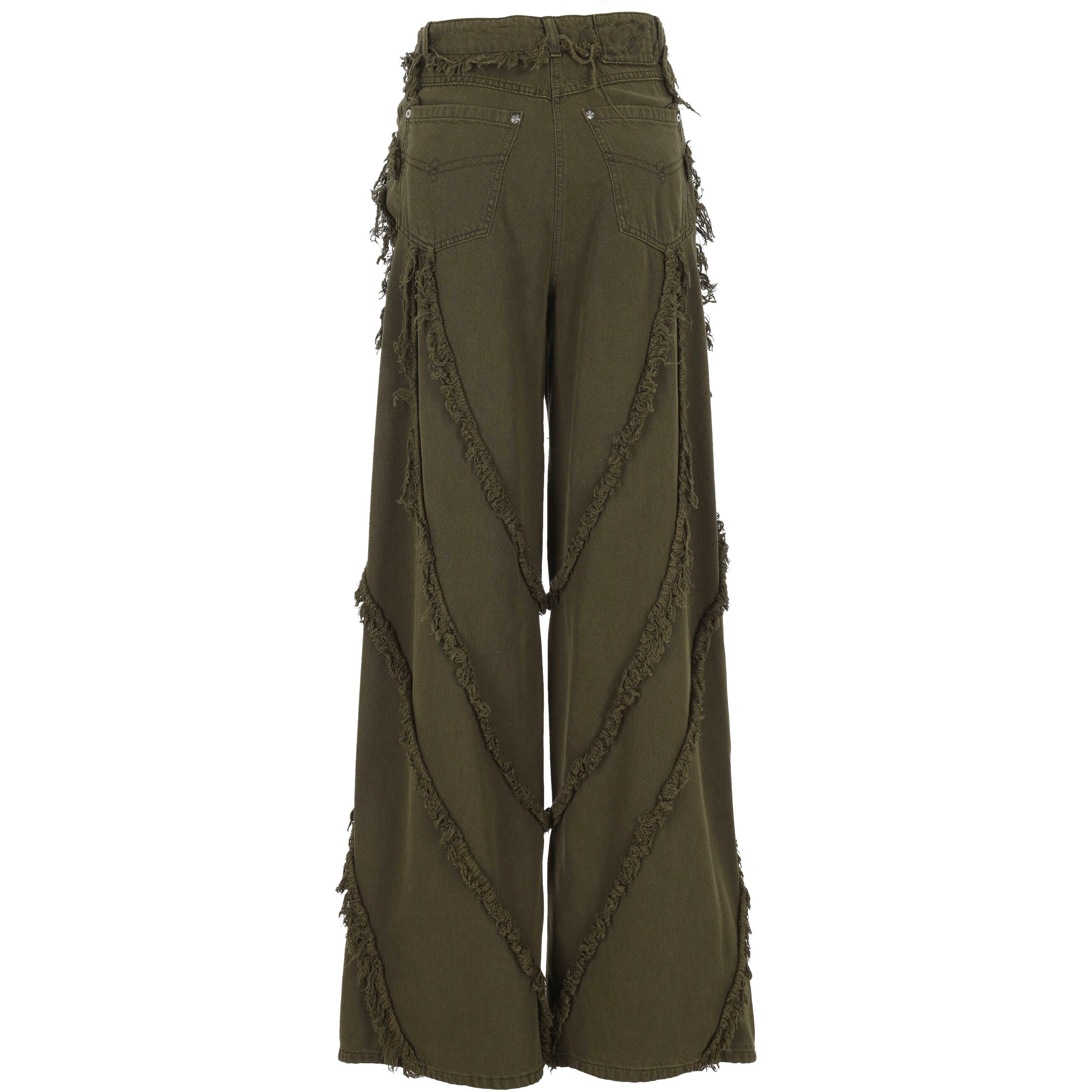 Blumarine Trousers Bronze green