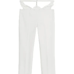 Blumarine Trousers White pearl