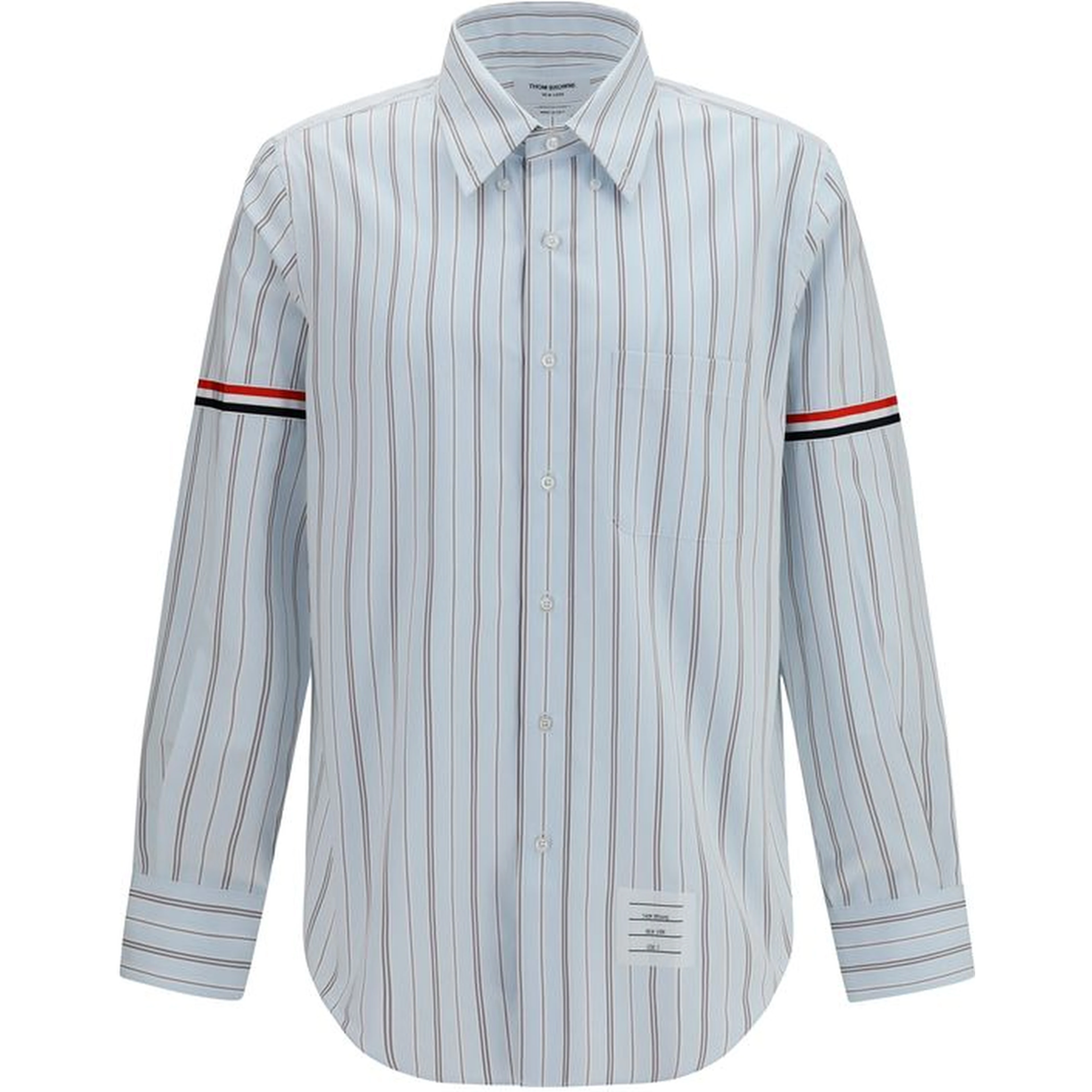 Blue Cotton Dress Shirt