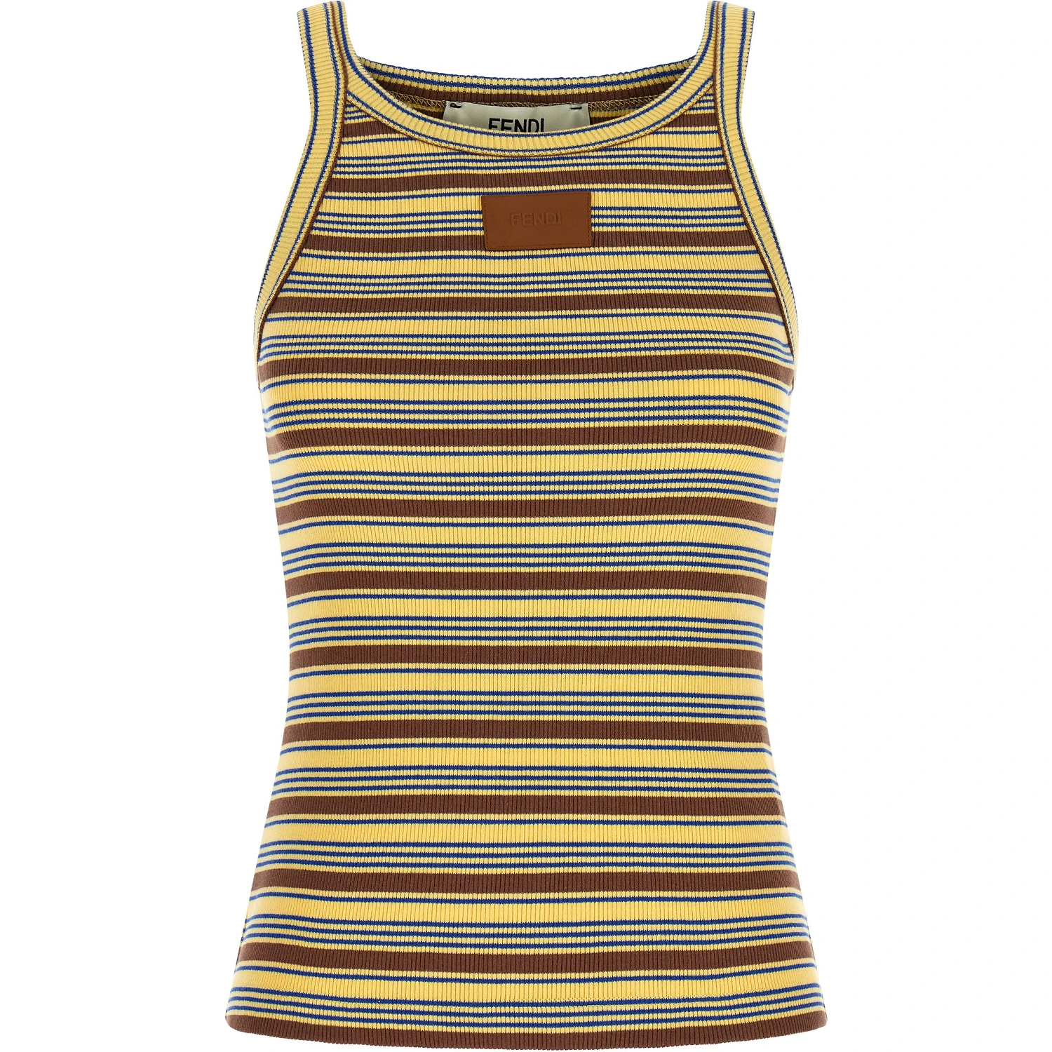 Multicolor Cotton Sleeveles T-Shirt