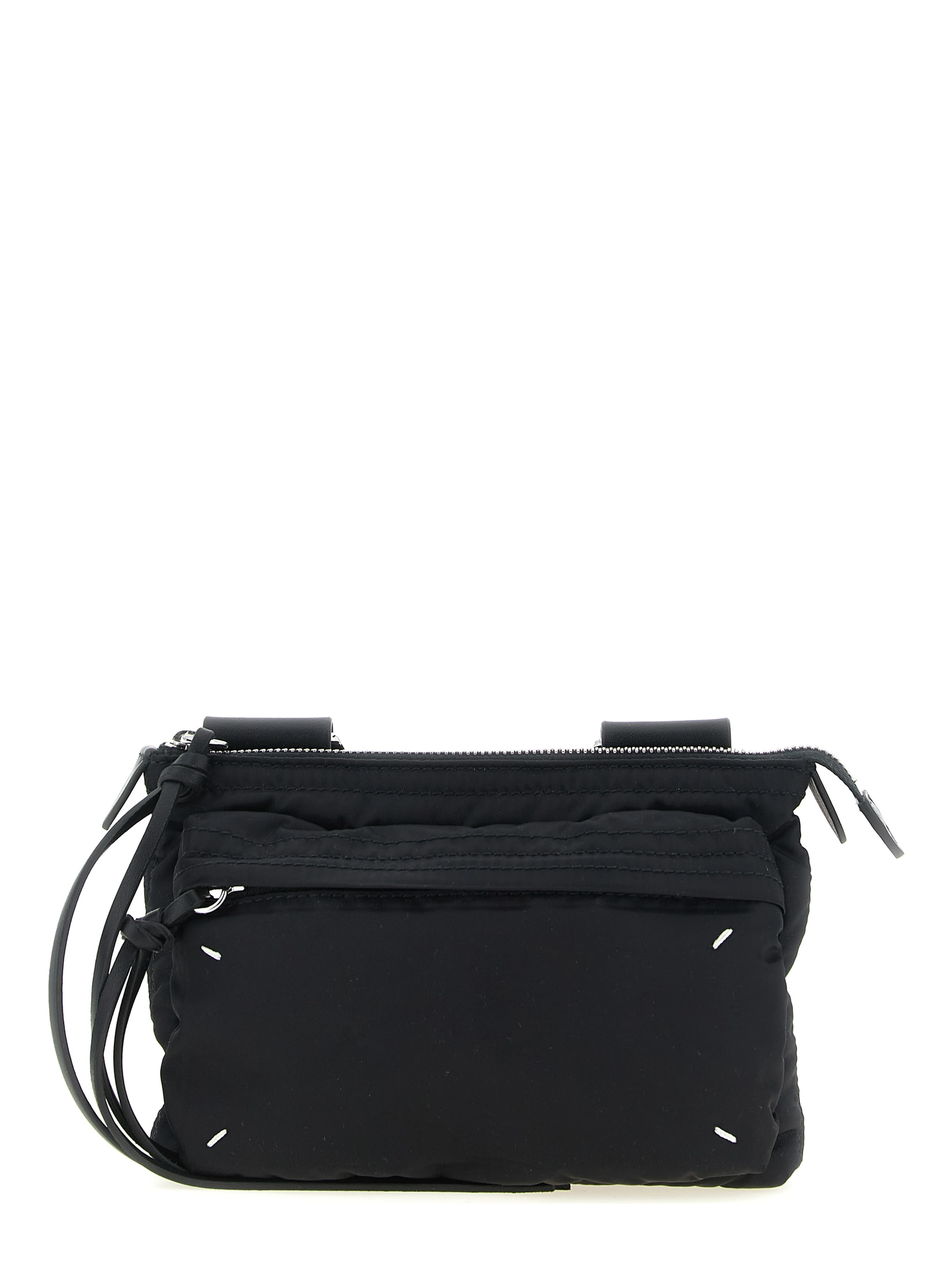 Black Polyamide Crossbody Bag