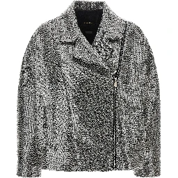 Silver Polyester Bomber