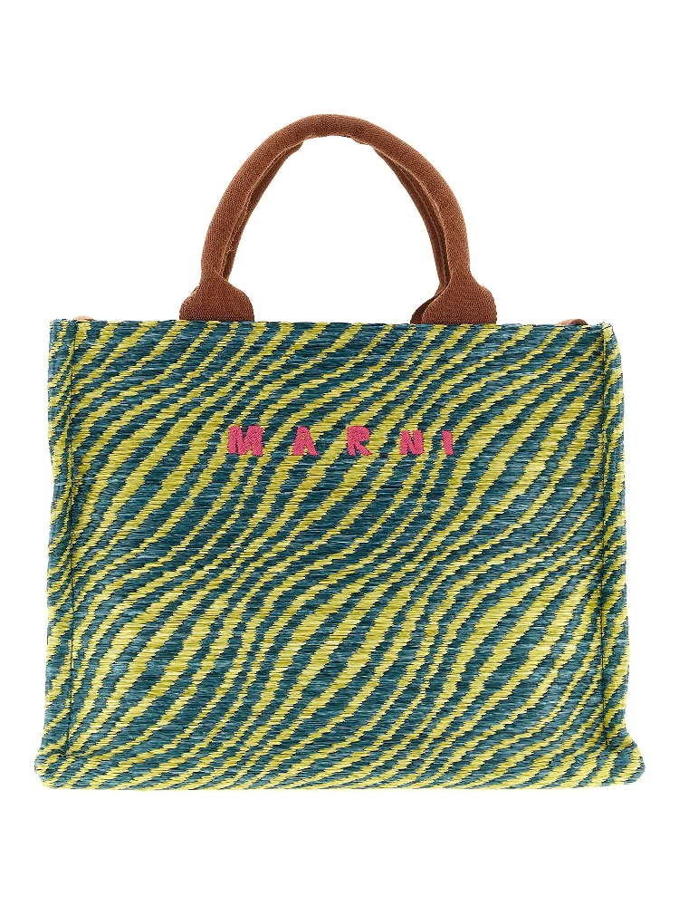 Multicolor Polyamide Handbag