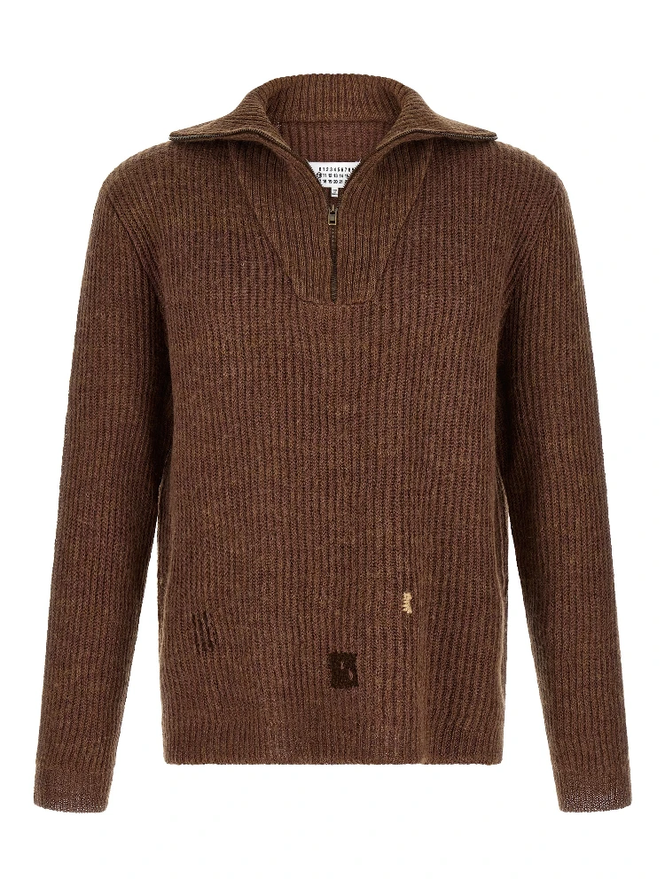 Brown Linen Cardigan