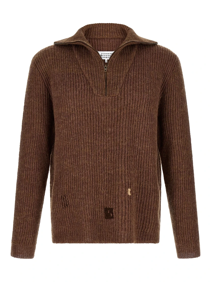 Brown Linen Cardigan