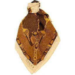 Brown Silk Foulard