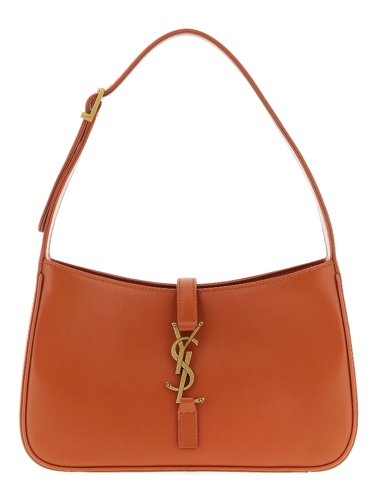Orange Calfskin Shoulder Bag