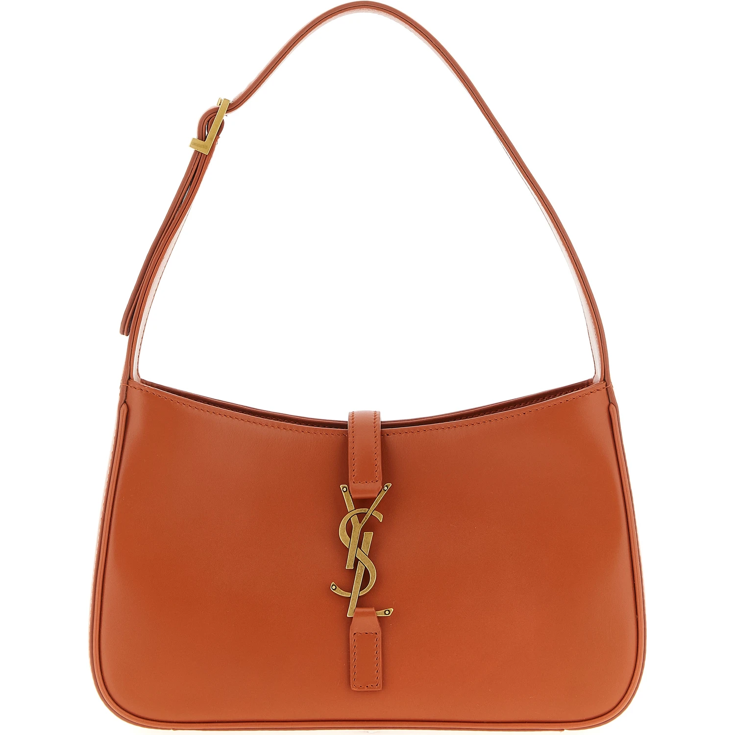 Orange Calfskin Shoulder Bag