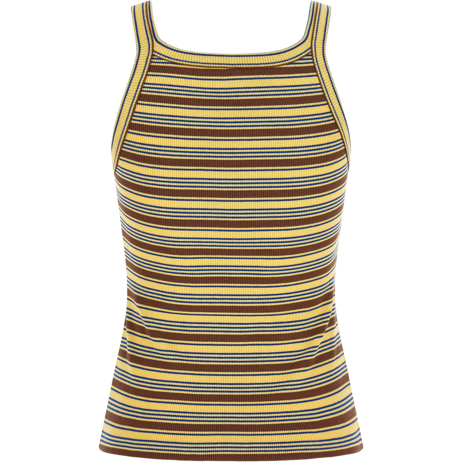 Multicolor Cotton Sleeveles T-Shirt