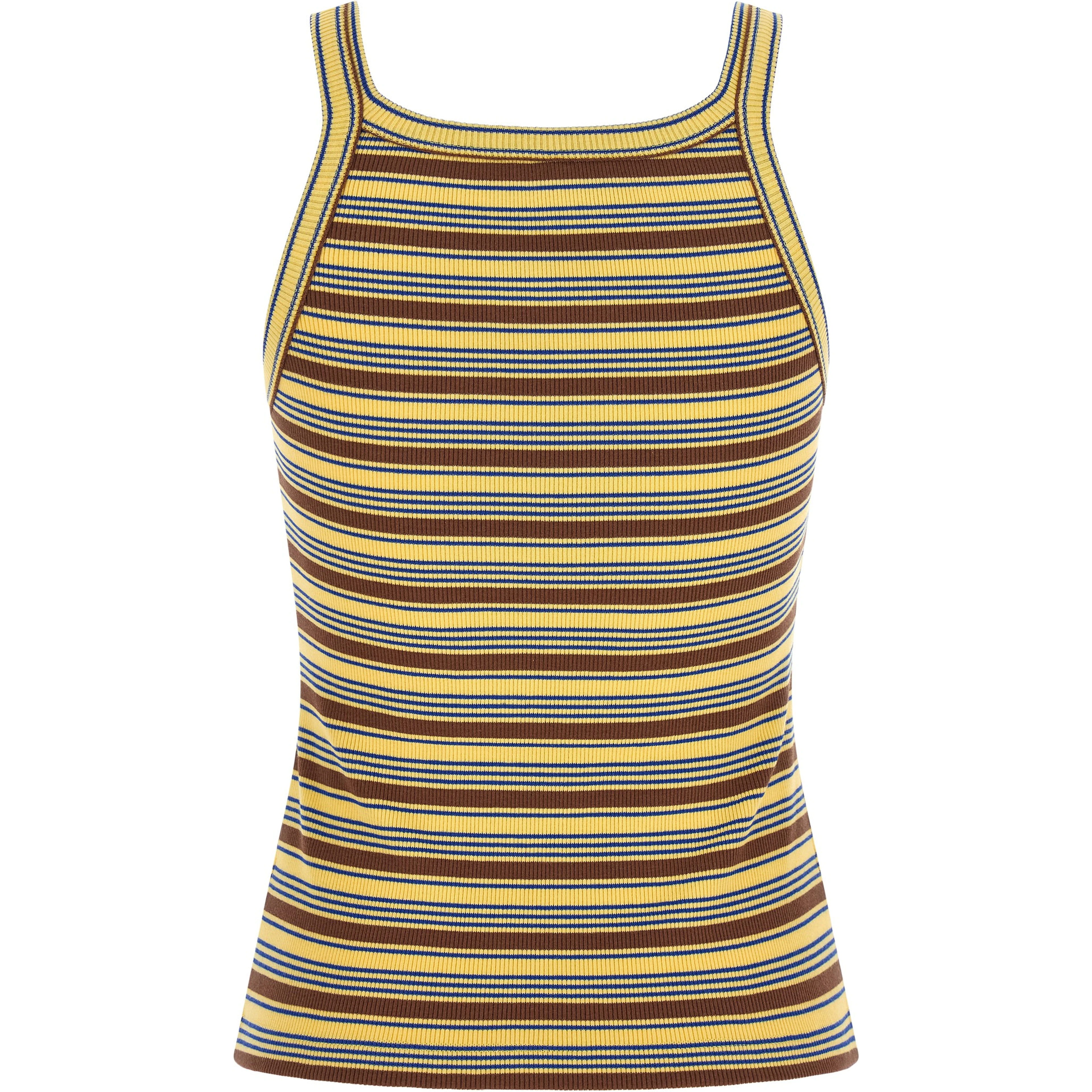 Multicolor Cotton Sleeveles T-Shirt