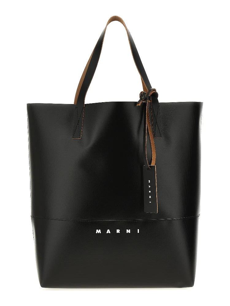 Black Polyethylene Tote Bag