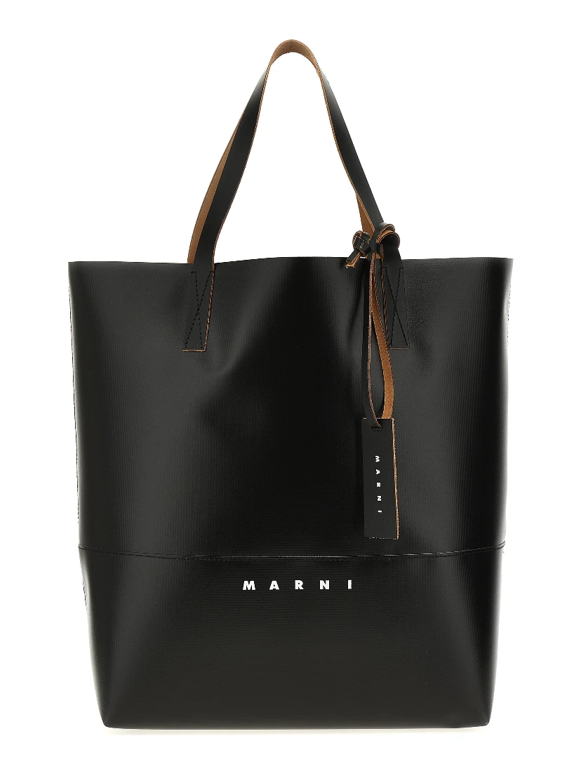 Black Polyethylene Tote Bag
