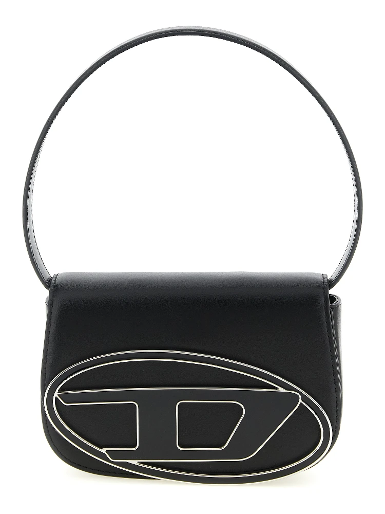 Black Cowhide Shoulder Bag