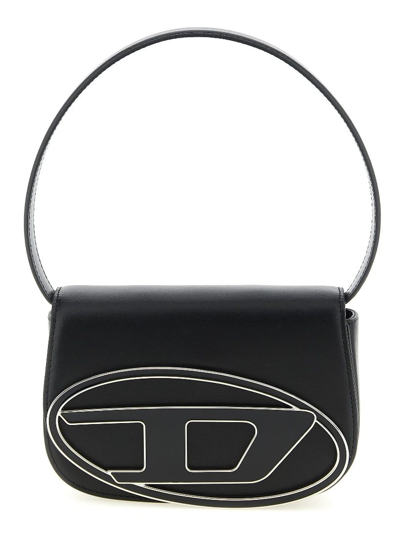 Black Cowhide Shoulder Bag