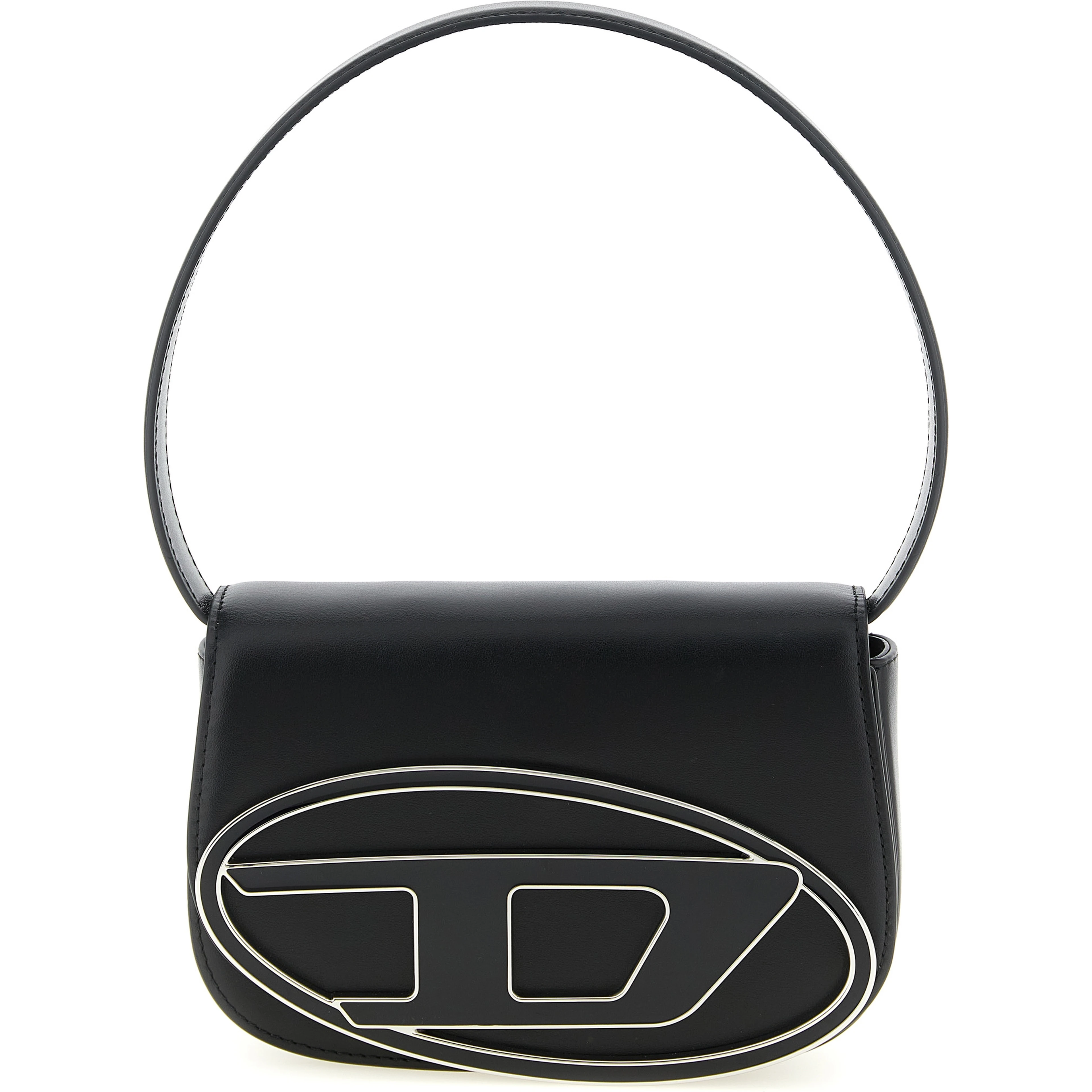 Black Cowhide Shoulder Bag