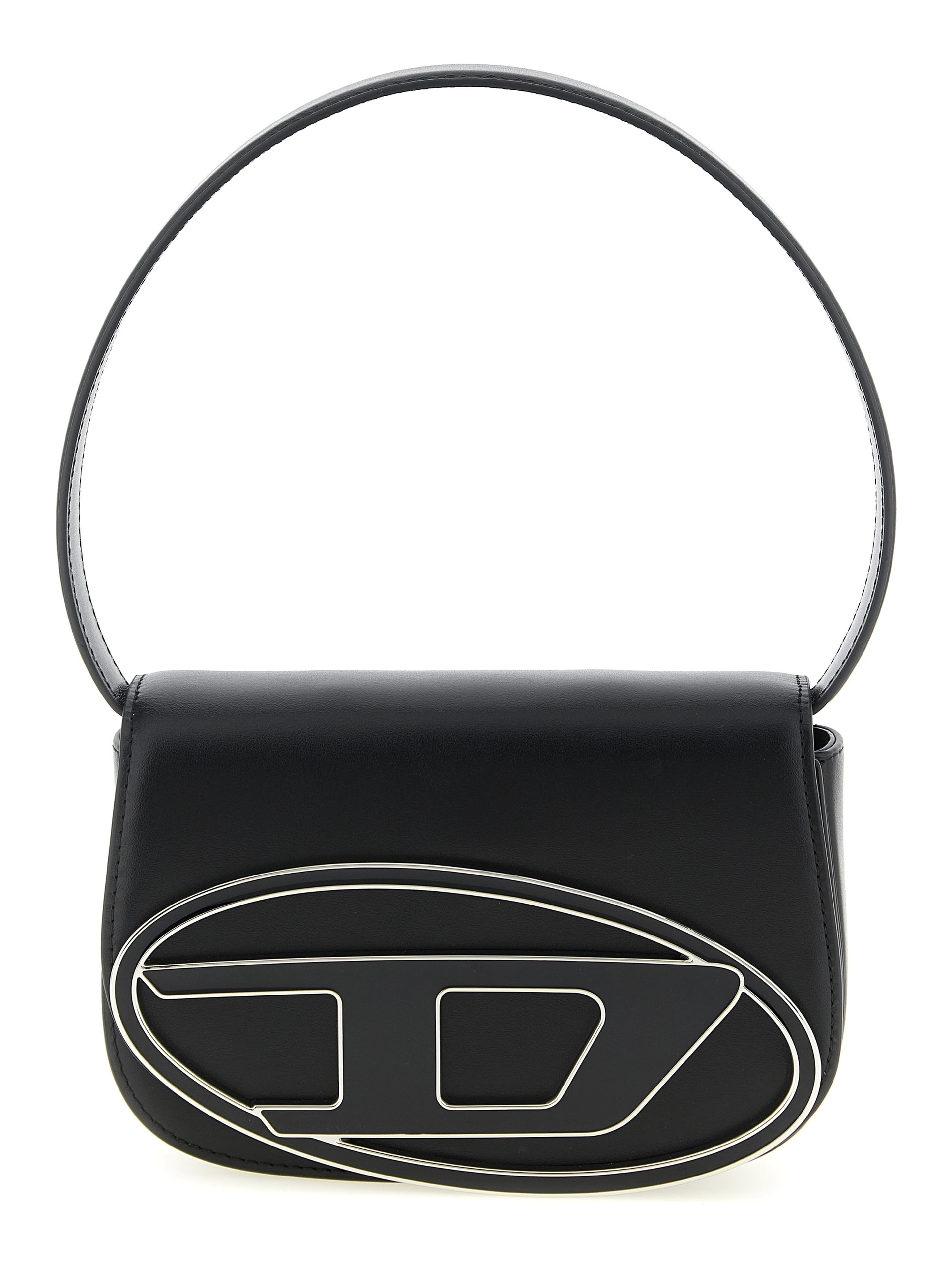 Black Cowhide Shoulder Bag