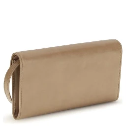 Beige Calf Leather Bos Taurus Wallet