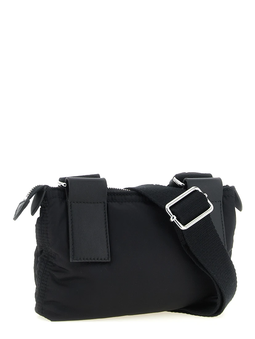 Black Polyamide Crossbody Bag