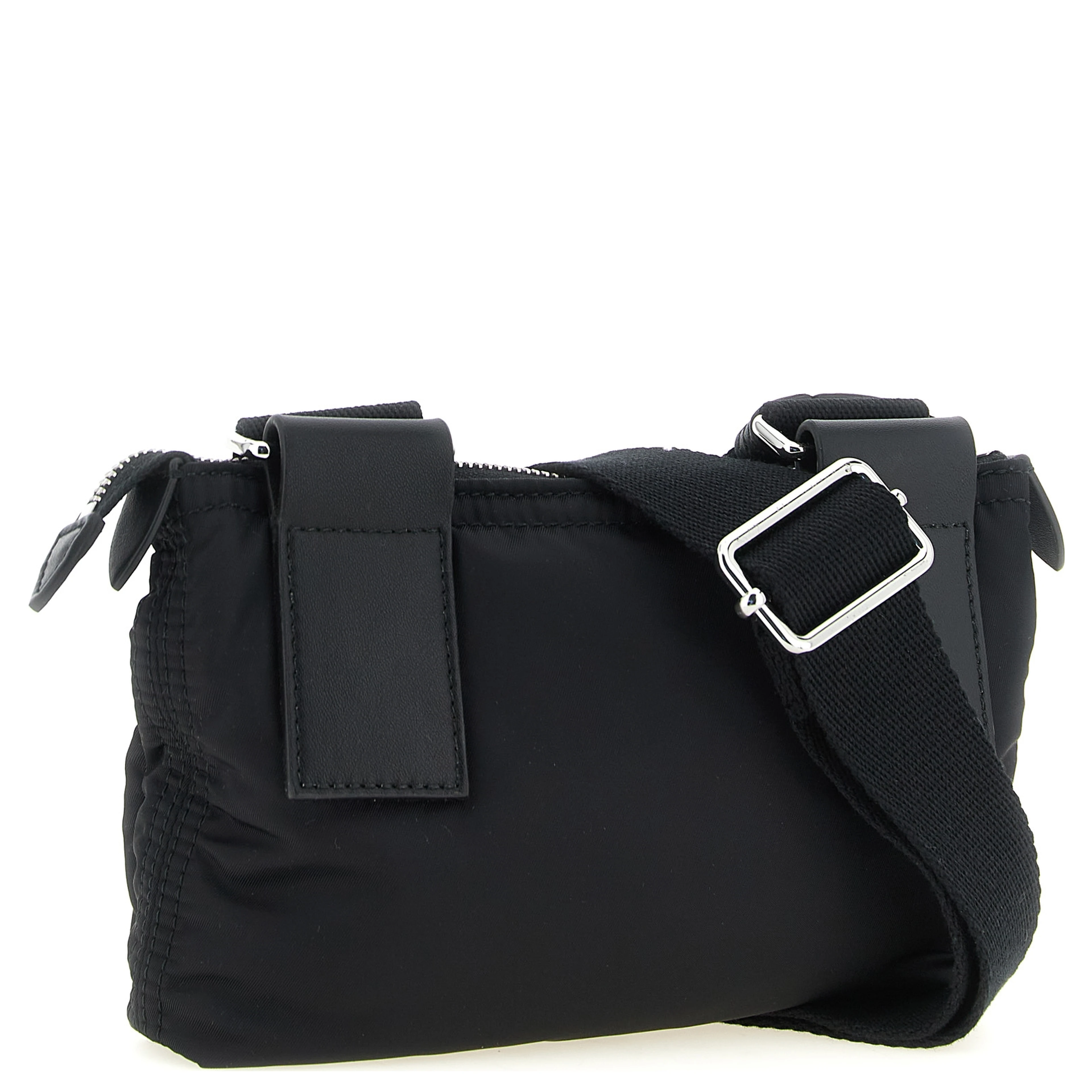 Black Polyamide Crossbody Bag