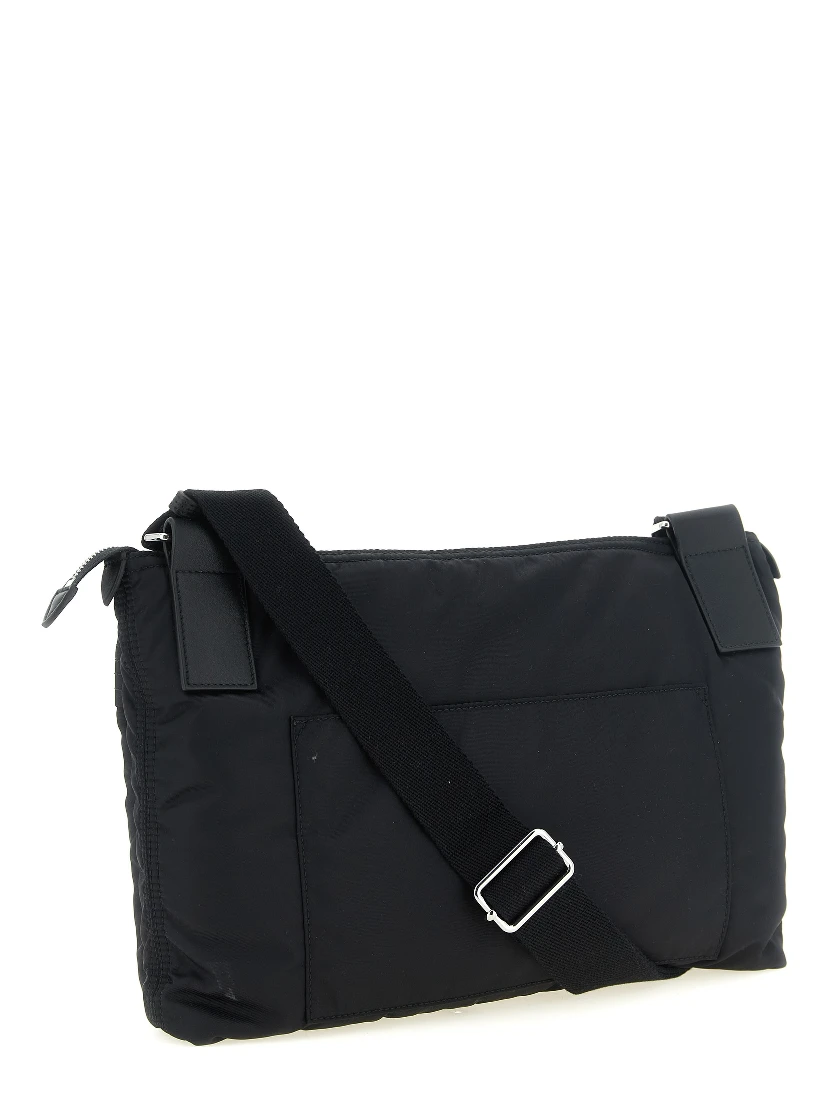 Black Polyamide Crossbody Bag