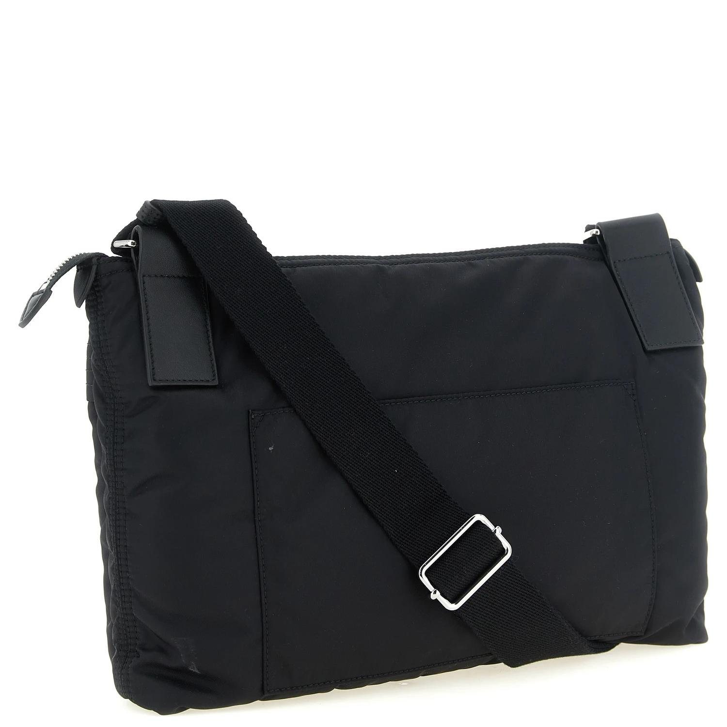Black Polyamide Crossbody Bag